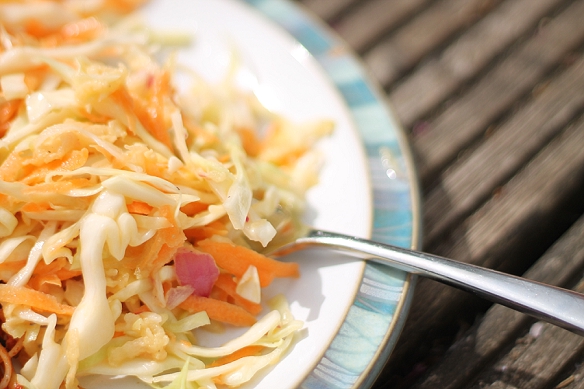 Homemade coleslaw