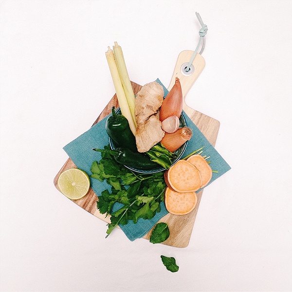 Homemade Thai Green Curry Paste and Super Simple Sweet Potato Soup